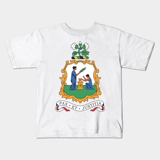 St Vincent and the Grenadines Coat of Arms Kids T-Shirt by IslandConcepts